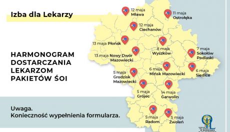 Maseczki, gogle i przyłbice z Chin trafią do Ciechanowa