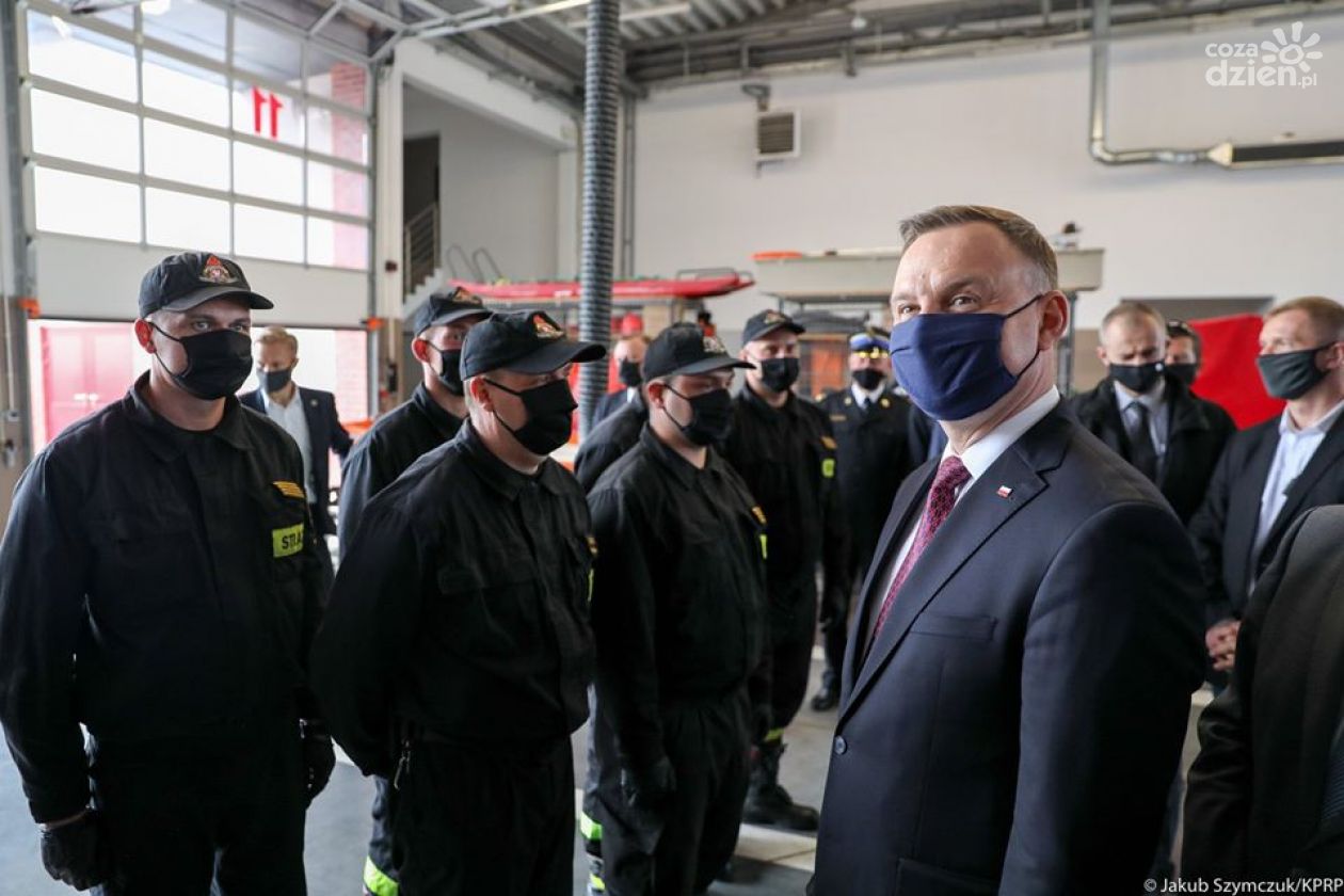 Duda w Płońsku: Na strażakach można polegać