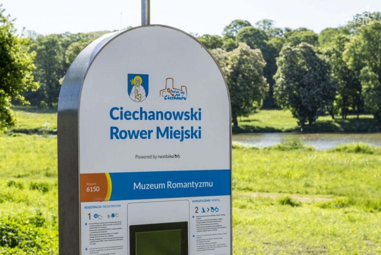 Rowerem miejskim do Opinogóry, stacja już otwarta!