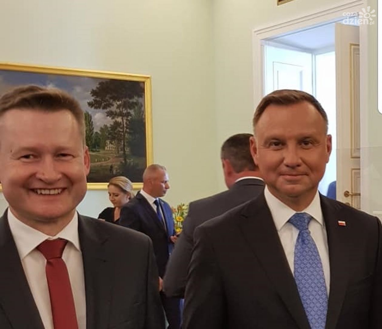 Nowe Miasto z tablicą upamiętniającą