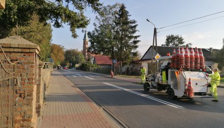 Ponad 20 km dróg powiatowych z nowym oznakowaniem poziomym