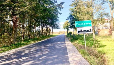 Przebudowa drogi Ciechanów - Niechodzin zakończona.