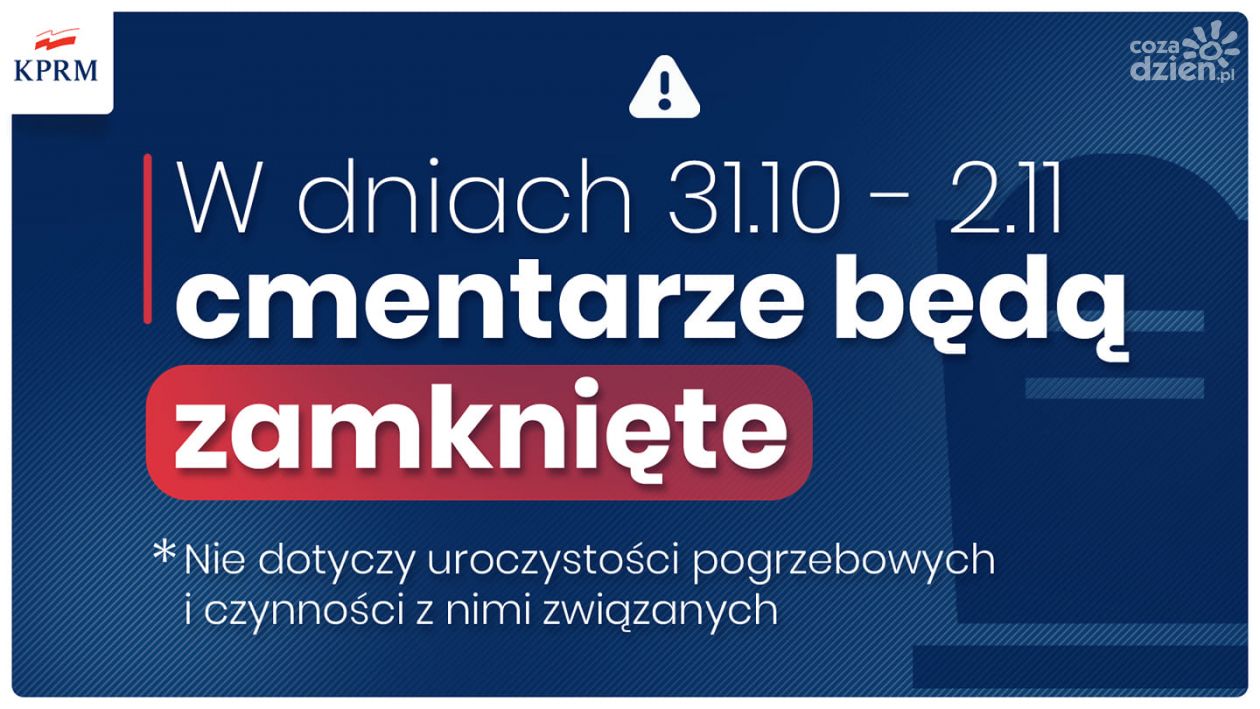 Z OSTATNIEJ CHWILI! Rząd zamyka cmentarze