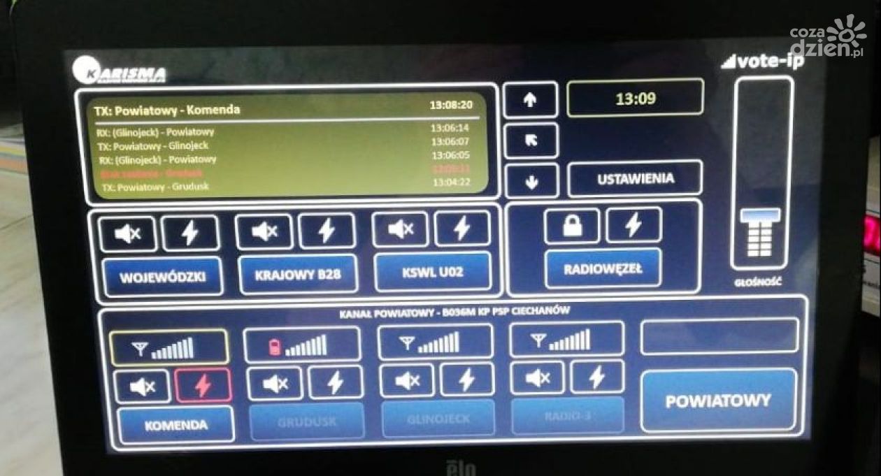Ciechanowska straż unowocześni system łączności