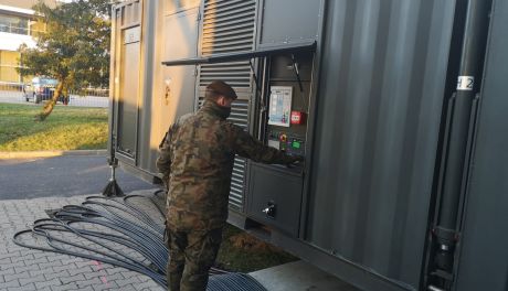 Prąd od terytorialsów zasili szpital polowy na Okęciu
