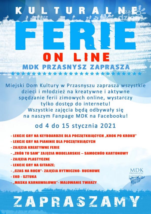 Ferie on-line w Przasnyszu