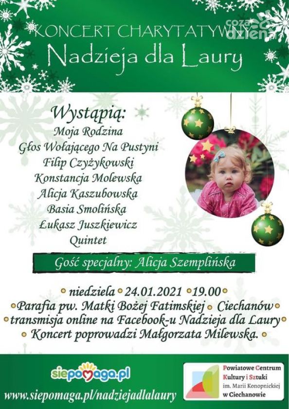 Przed nami charytatywny Koncert Kolędowy dla małej Laurki!