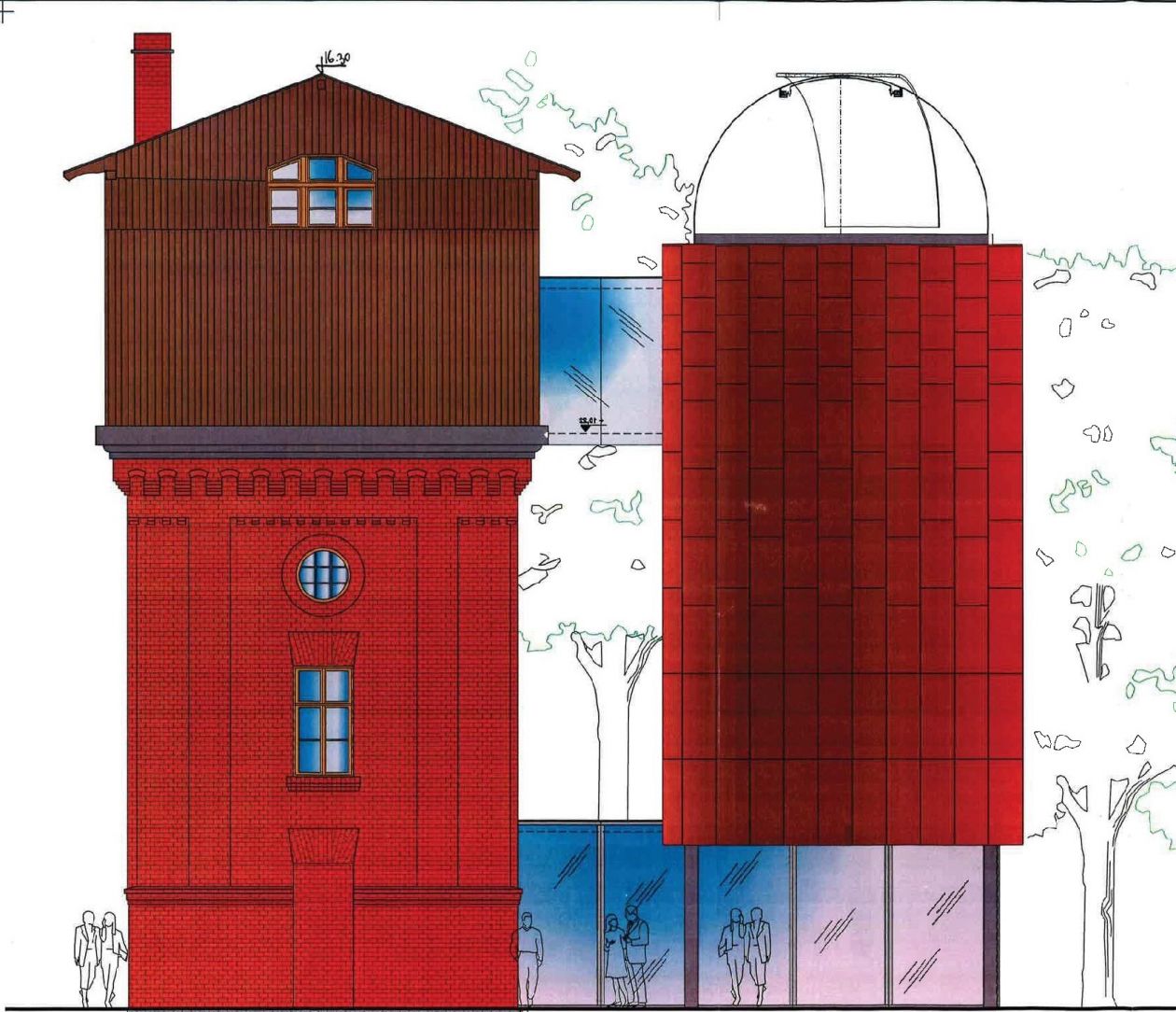 Płońsk. Planetarium w starej wieży ciśnień. Zobacz wizualizację