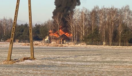 Z ostatniej chwili! Płonie stolarnia w Sochocinie