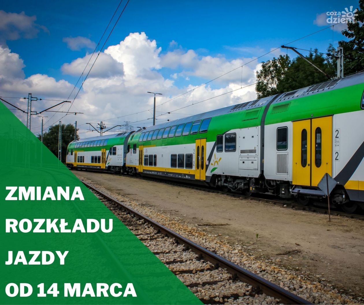 Od niedzieli zmiana rozkładu jazdy pociągów KM!