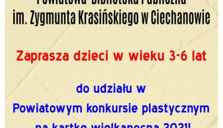 Powiatowy konkurs plastyczny na kartę wielkanocną 2021