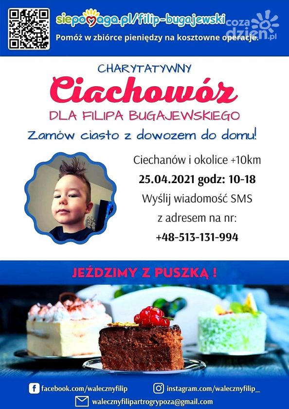 Kup ciasto, pomóż Filipowi. Ciachowóz już jutro!