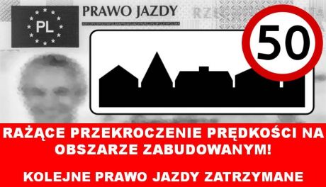 Pędził 114 km/h w terenie zabudowanym!