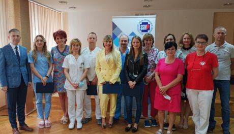 Ciechanowianie w szpitalu tymczasowym