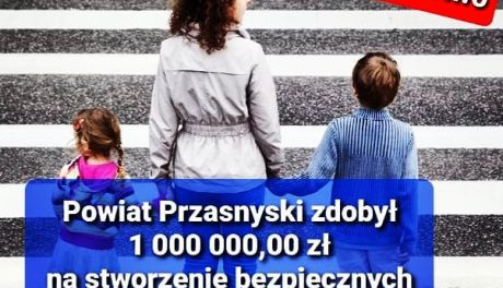 Milion dla powiatu przasnyskiego na poprawę bezpieczeństwa
