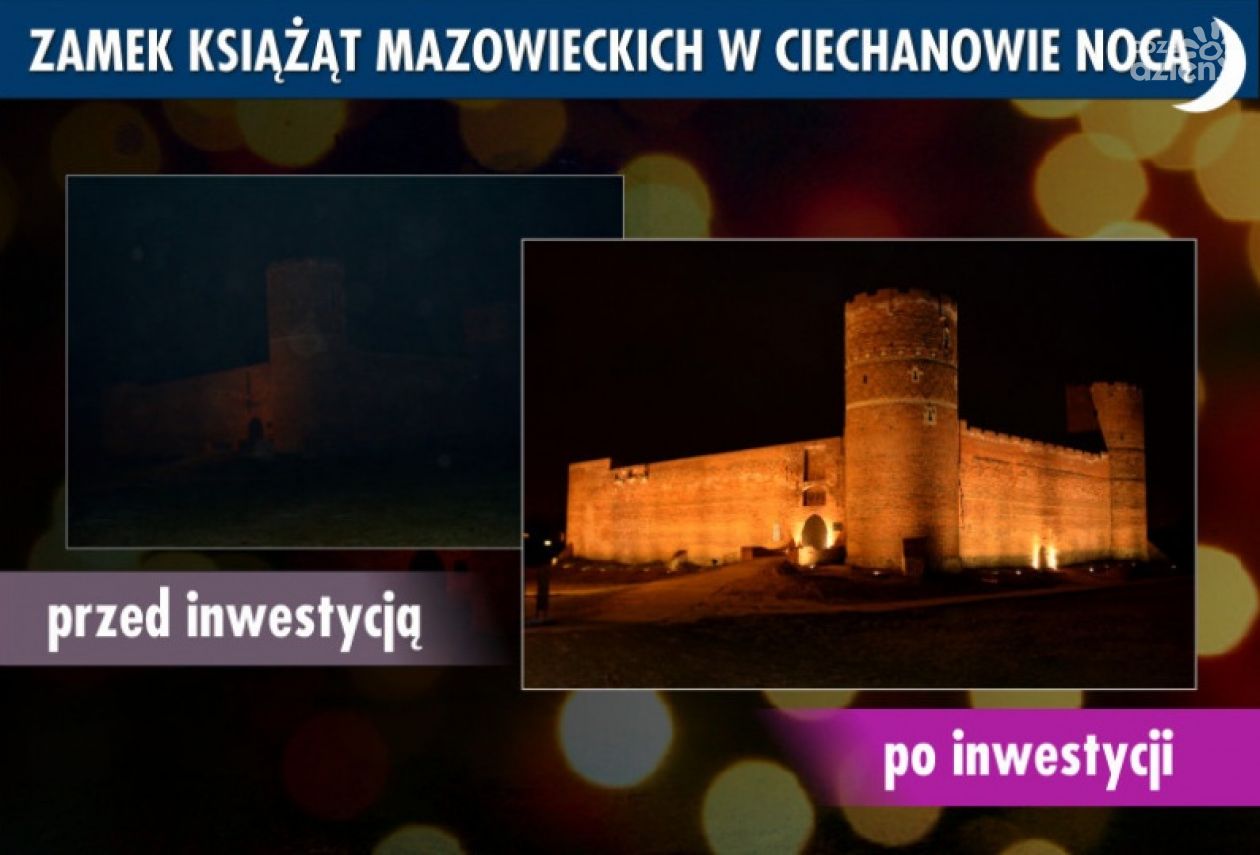 Zamek w Ciechanowie ginie w ciemnościach?