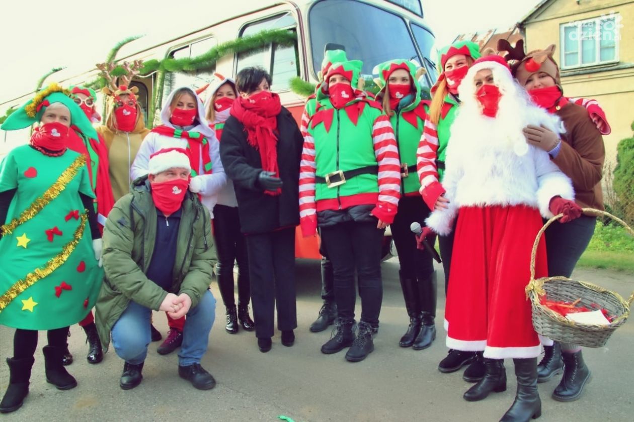 Zaprzęg św. Mikołaja na drogach powiatu