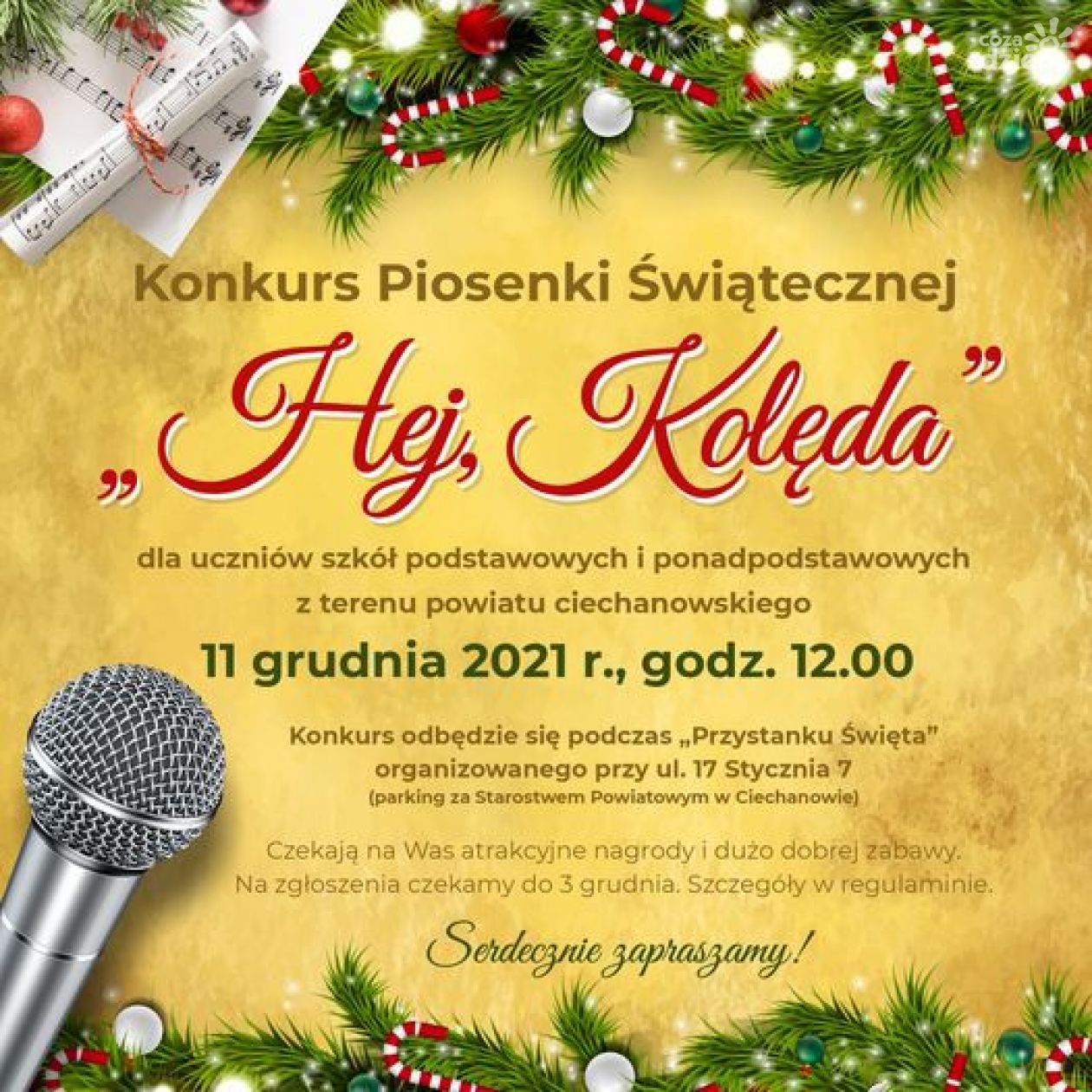Kolęduj razem z powiatem ciechanowskim