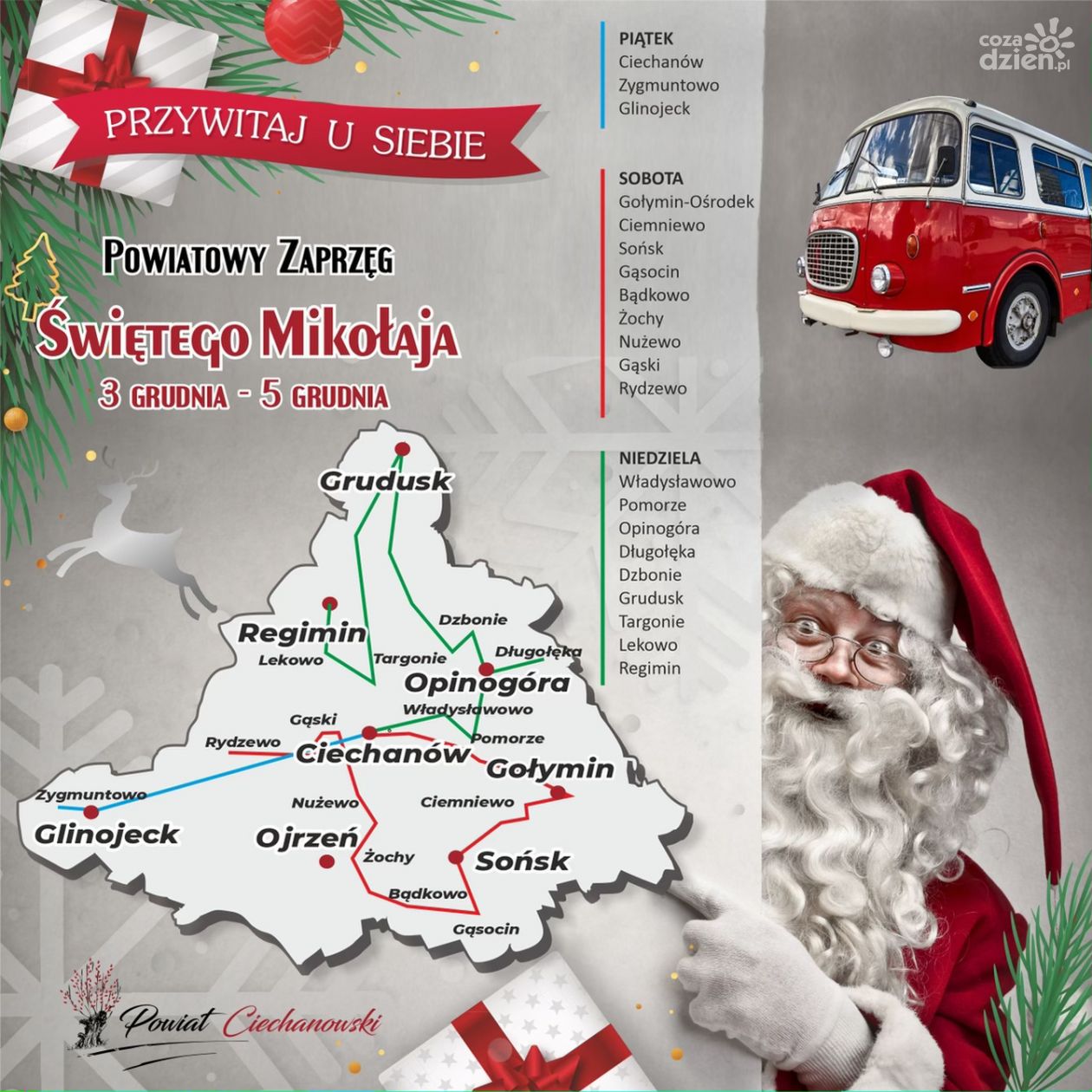 Zobaczcie kogo odwiedzi Święty Mikołaj!