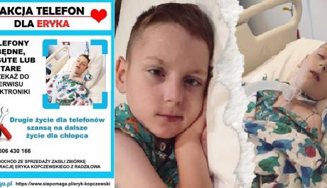 Zużyte telefony można oddać wolontariuszom. To pomoże w akcji na rzecz Eryka