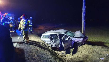 Zakrapiany walentynkowy wieczór zakończony wypadkiem w Mchówku