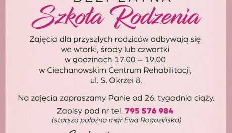 Bezpłatna szkoła rodzenia w Ciechanowie przyjmuje zapisy dla przyszłych mam i tatusiów