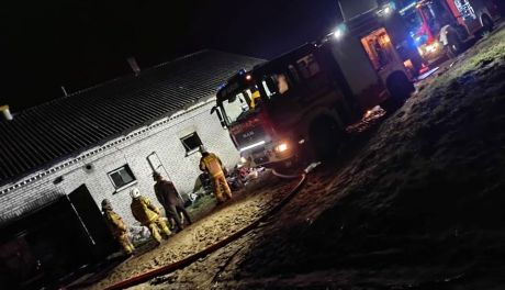 Obrąb. Pożar budynku gospodarczego