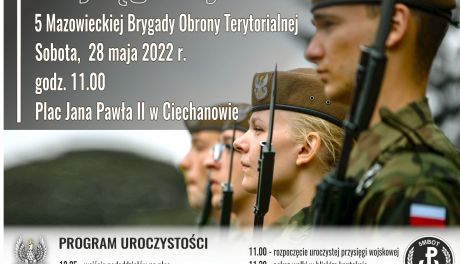 Przysięga terytorialsów na ciechanowskim Rynku