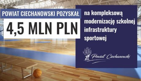 Powiat Ciechanowski zmodernizuje infrastrukturę sportową w 5 szkołach