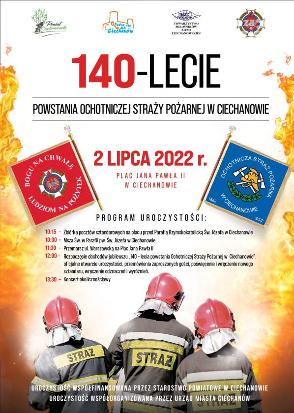 To 4 już sztandar OSP Ciechanów. Wręczenie 2 lipca