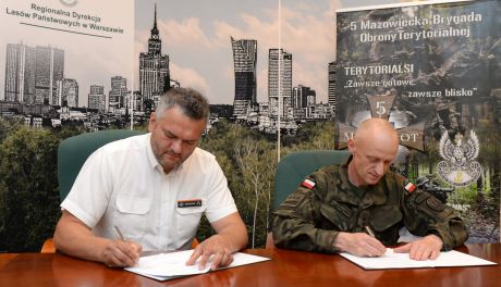 Mazowieccy terytorialsi podpisali porozumienie
z Regionalnymi Lasami Państwowymi