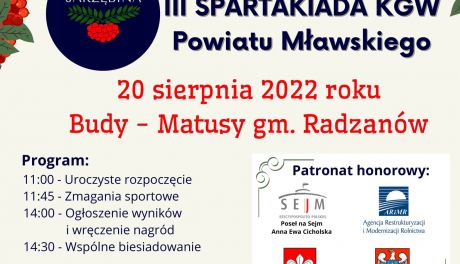 Koła Gospodyń Wiejskich będą rywalizować w Budach - Matusach
