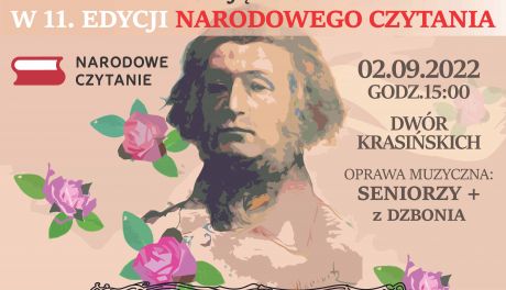 Narodowe czytanie w Muzeum Romantyzmu odbędzie się 2 września