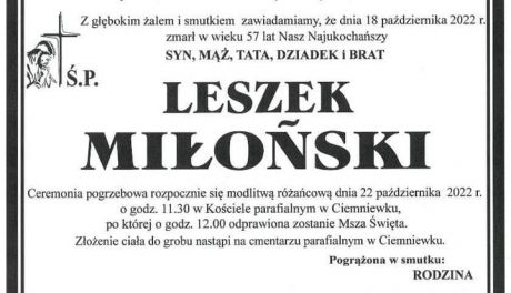 Zmarł wieloletni sołtys wsi Olszewka
