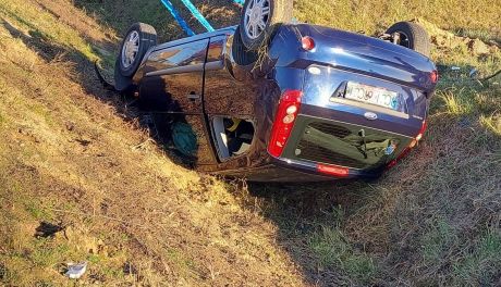 Wypadek pod Ciechanowem. Dowódca przasnyskiego wojska ruszył z pomocą