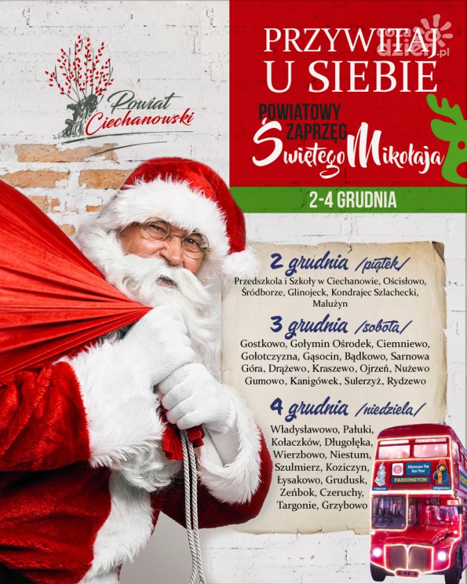 Odwiedzi ponad 40 miejsc!