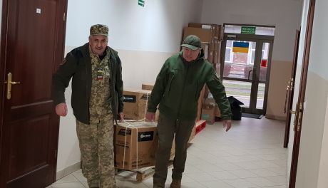 Mława pomaga na froncie. Generatory prądotwórcze i środki higieniczne dla ukraińskich żołnierzy