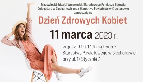 Znajdź chwilę 11 marca. Tego dnia na terenie ciechanowskiego starostwa będziesz mogła zadbać o swoje zdrowie 