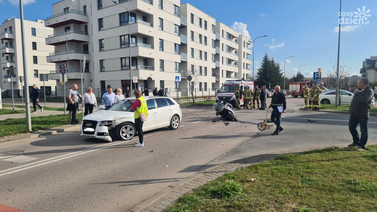 Motocyklista i pasażer w szpitalu
