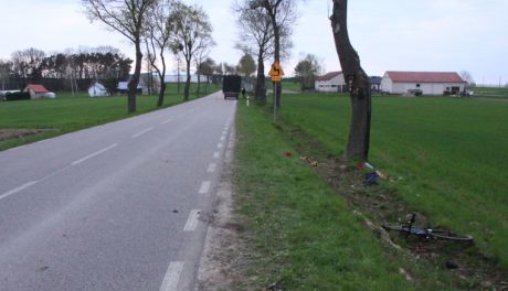 Dostawczak śmiertelnie potrącił rowerzystę