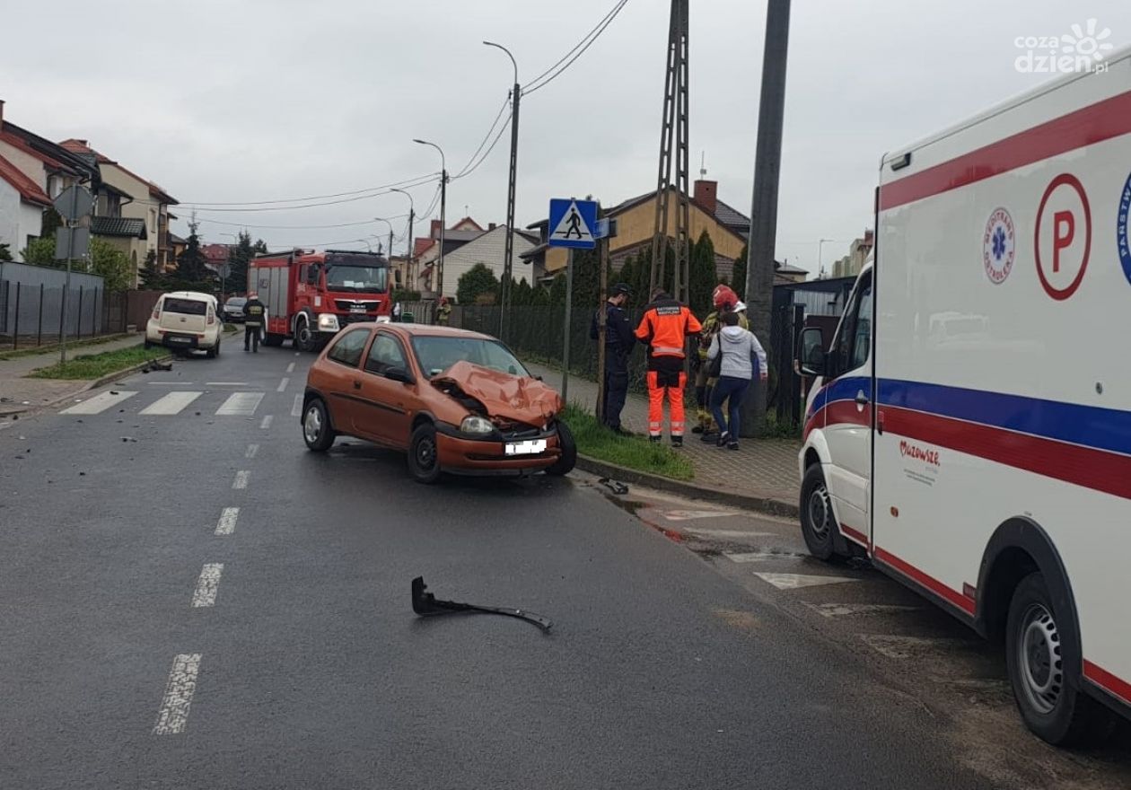 Poranny wypadek w Przasnyszu