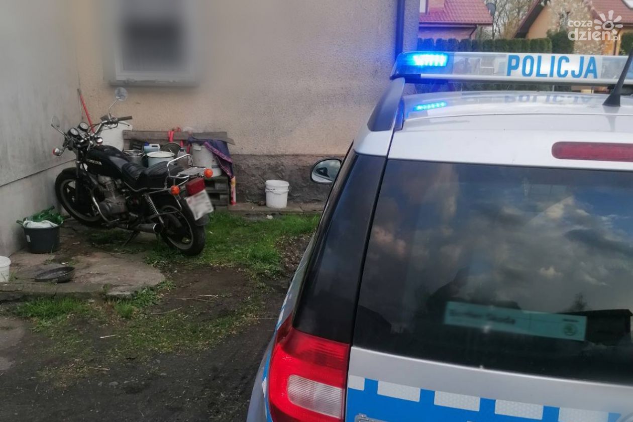 Policyjny pościg za motocyklistą