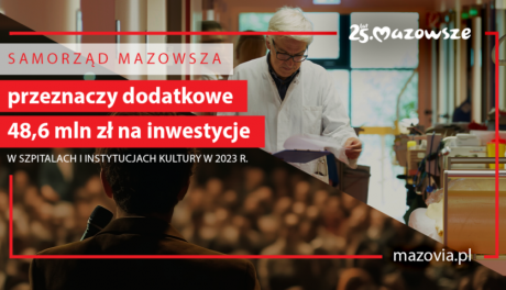 Mazowsze inwestuje w szpitale i jednostki kultury. Ciechanów też skorzysta