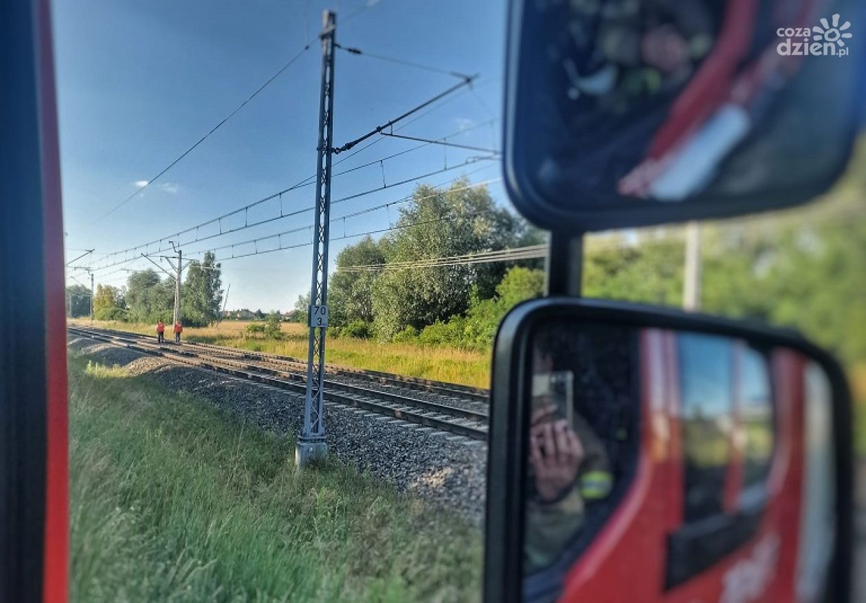 Drzemka między szynami, a nad nim Pendolino!
