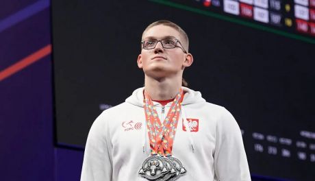 Srebrny Marcin Ziółkowski. Ciechanowski sztangista drugi w Europie