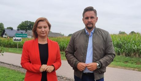 Przedstawiciele Lewicy w Sarnowej Górze. "Bezpieczeństwo mieszkańców jest zagrożone"