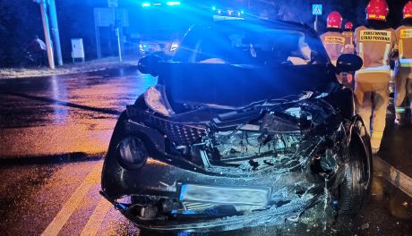 Poważna kraksa na Warszawskiej. Trzy osoby ranne, w tym 4-letnie dziecko 