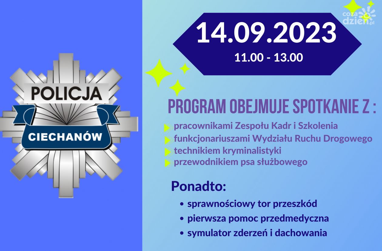 Chcesz poznać życie policjanta? Przyjdź na Dzień Otwarty!