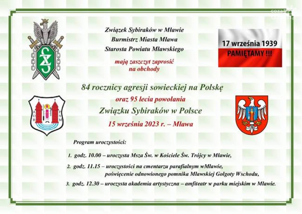 84. rocznica agresji sowieckiej na Polskę - jak uczczą ją w Mławie?