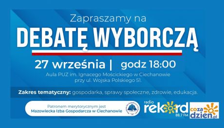 Zapraszamy na debatę kandydatów do Sejmu RP, z naszego okręgu!